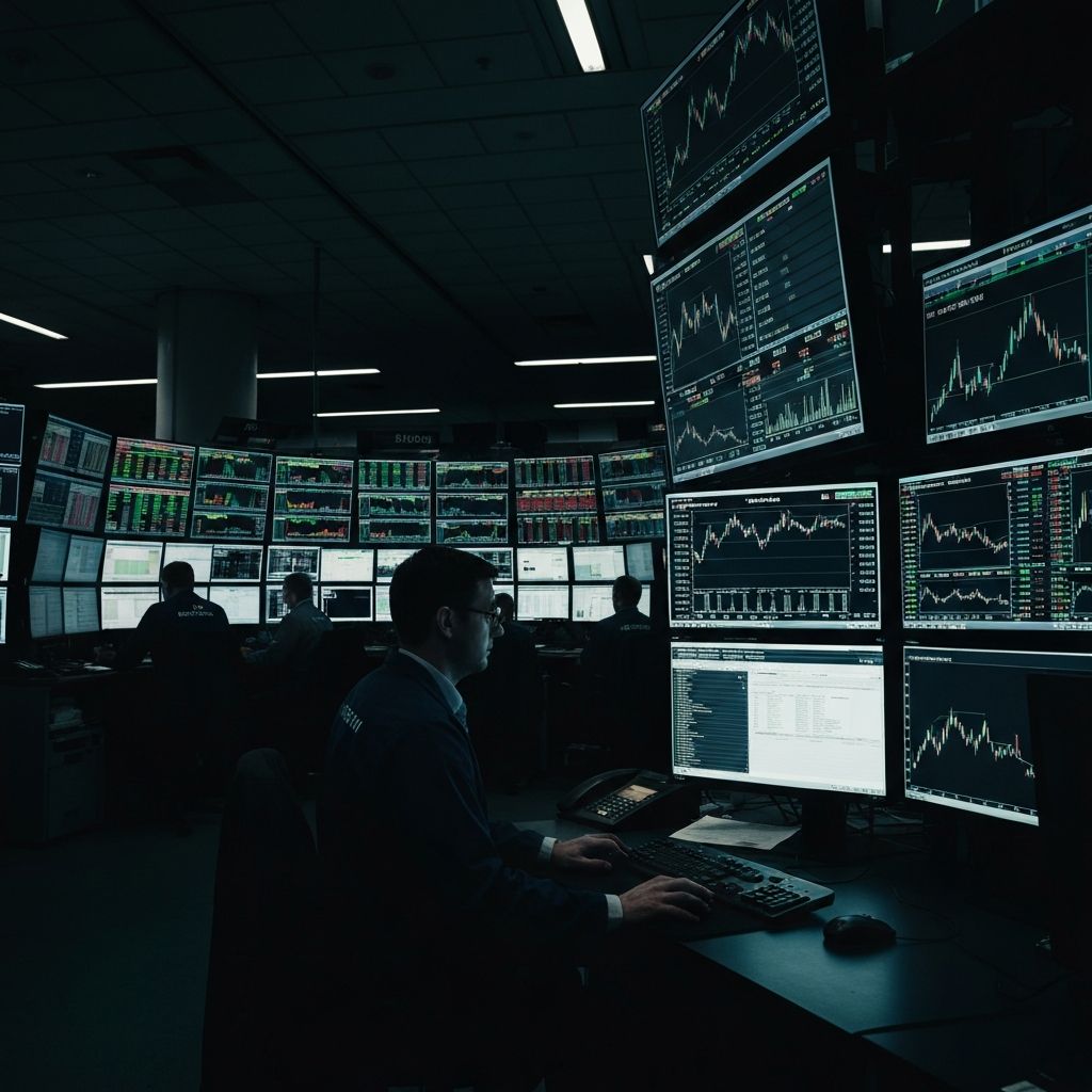 Trading floor background